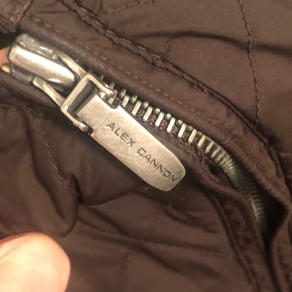 Alex Cannon Chocolate Quilted Large Zip Up Barn jacket - Picture 8 of 10